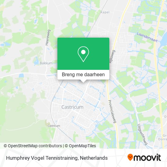 Humphrey Vogel Tennistraining kaart