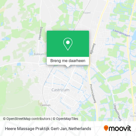 Heere Massage Praktijk Gert-Jan kaart