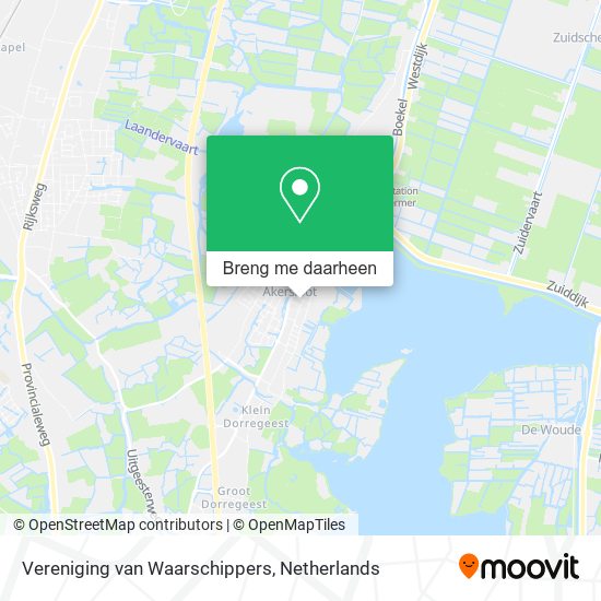 Vereniging van Waarschippers kaart