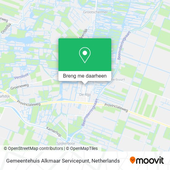 Gemeentehuis Alkmaar Servicepunt kaart