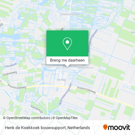 Henk de Koekkoek bouwsupport kaart