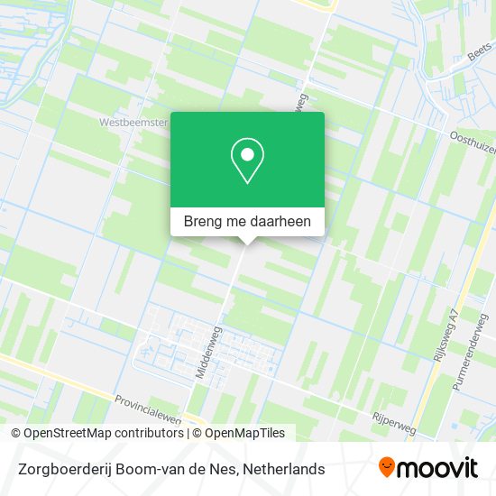 Zorgboerderij Boom-van de Nes kaart