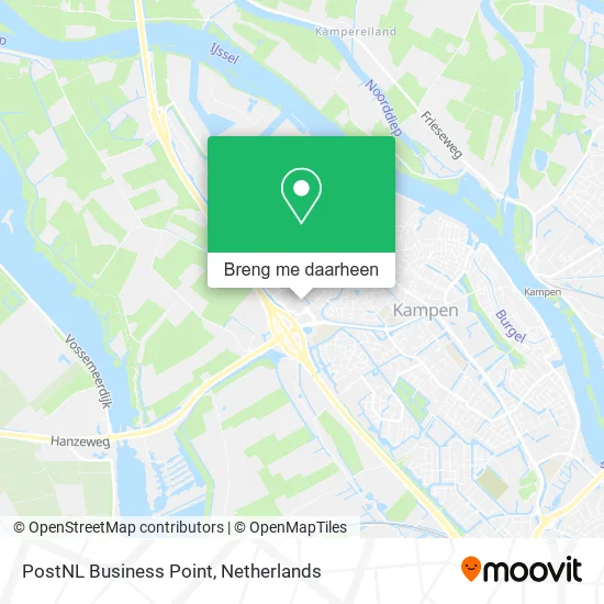 PostNL Business Point kaart