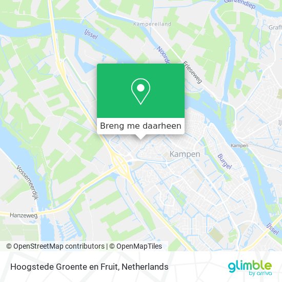 Hoogstede Groente en Fruit kaart