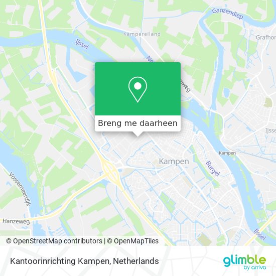 Kantoorinrichting Kampen kaart