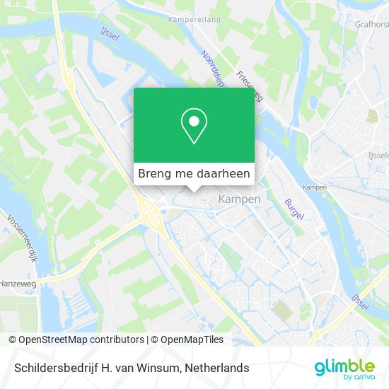 Schildersbedrijf H. van Winsum kaart