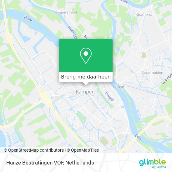 Hanze Bestratingen VOF kaart