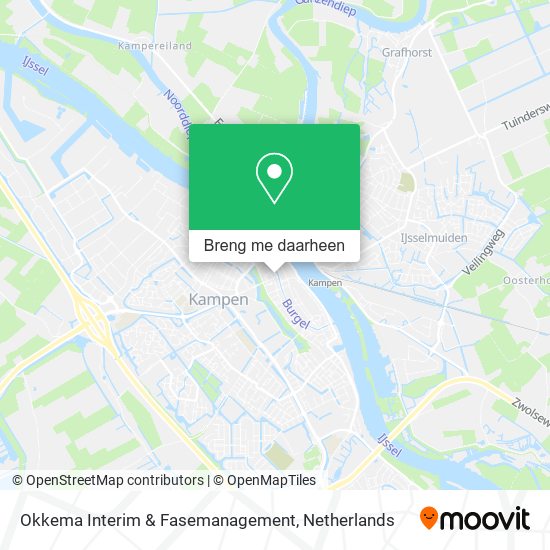 Okkema Interim & Fasemanagement kaart