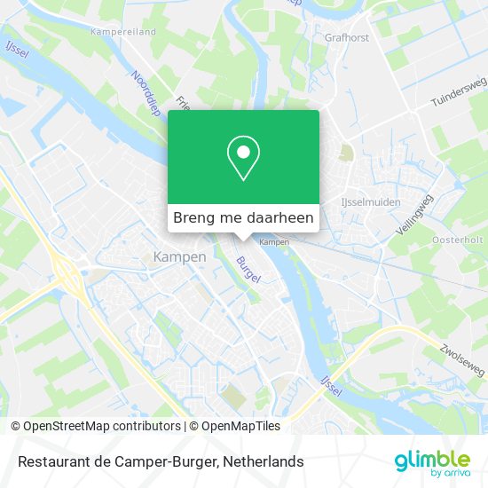 Restaurant de Camper-Burger kaart