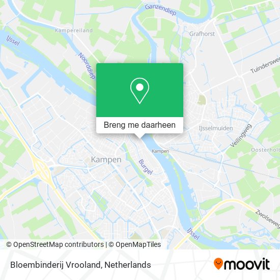 Bloembinderij Vrooland kaart