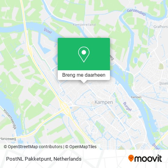 PostNL Pakketpunt kaart