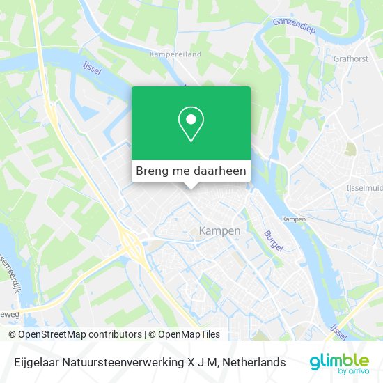 Eijgelaar Natuursteenverwerking X J M kaart