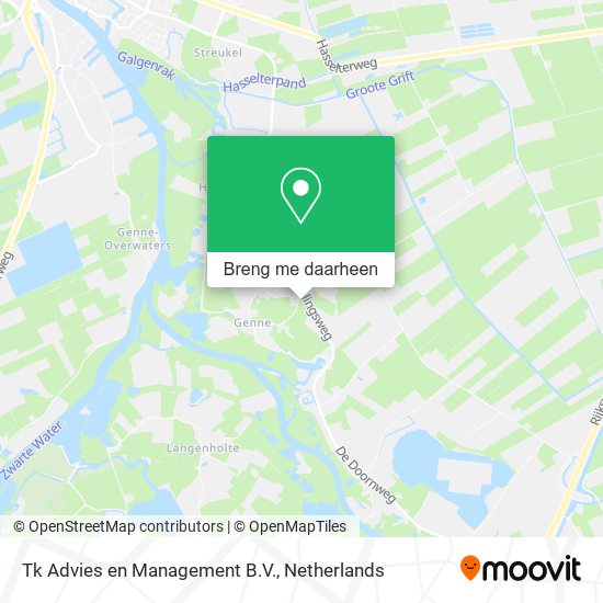 Tk Advies en Management B.V. kaart