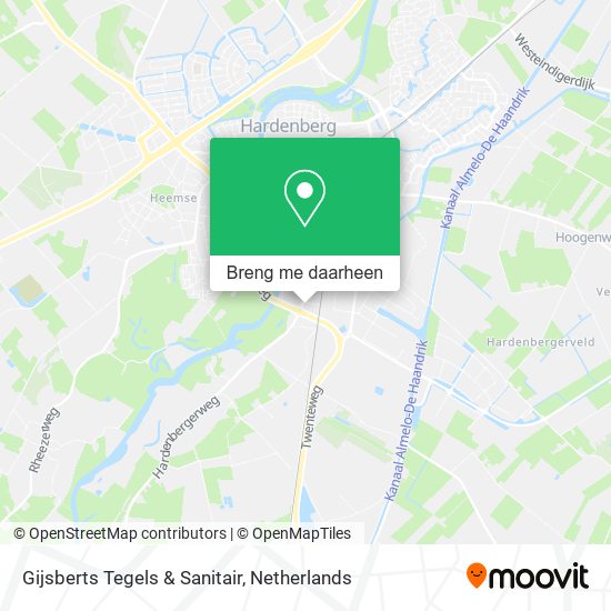 Gijsberts Tegels & Sanitair kaart