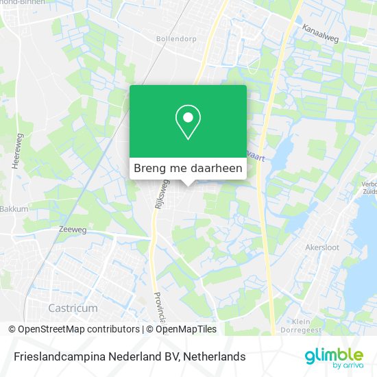 Frieslandcampina Nederland BV kaart