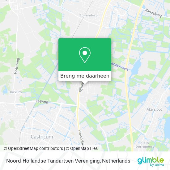 Noord-Hollandse Tandartsen Vereniging kaart