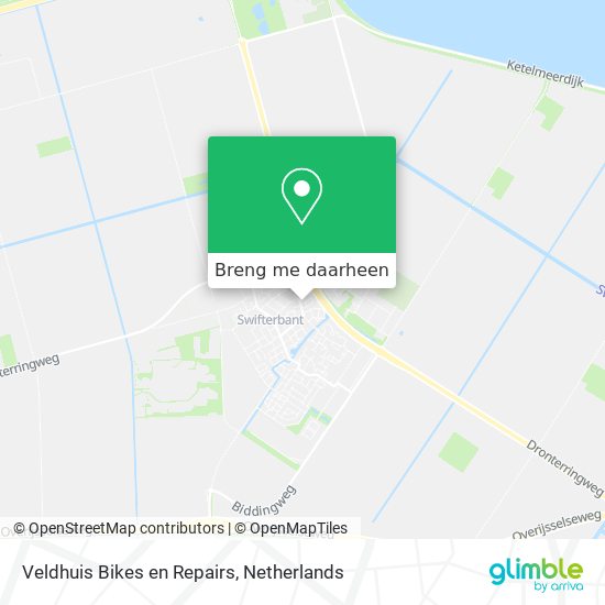 Veldhuis Bikes en Repairs kaart