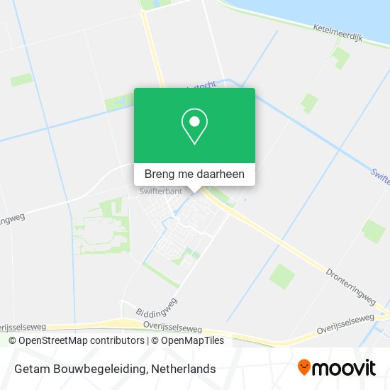 Getam Bouwbegeleiding kaart