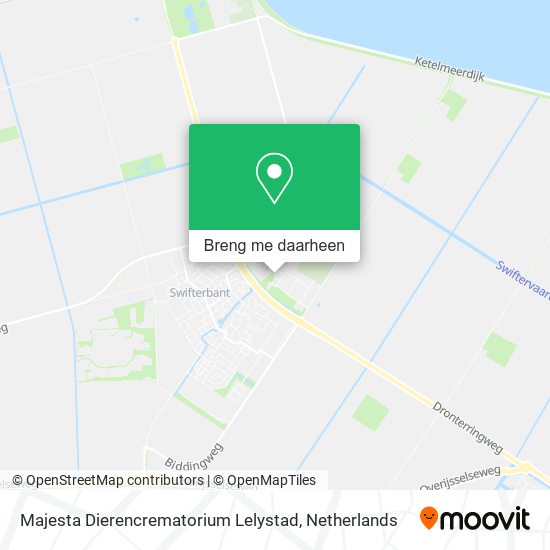 Majesta Dierencrematorium Lelystad kaart