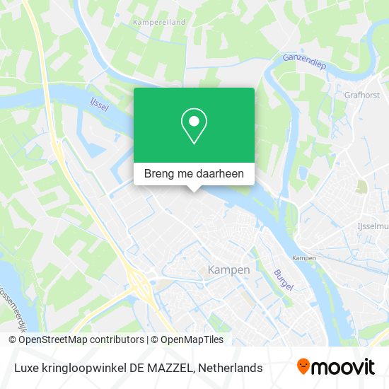 Luxe kringloopwinkel DE MAZZEL kaart