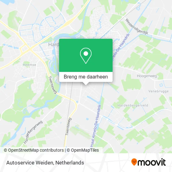 Autoservice Weiden kaart