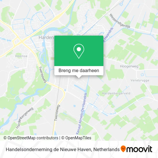 Handelsonderneming de Nieuwe Haven kaart