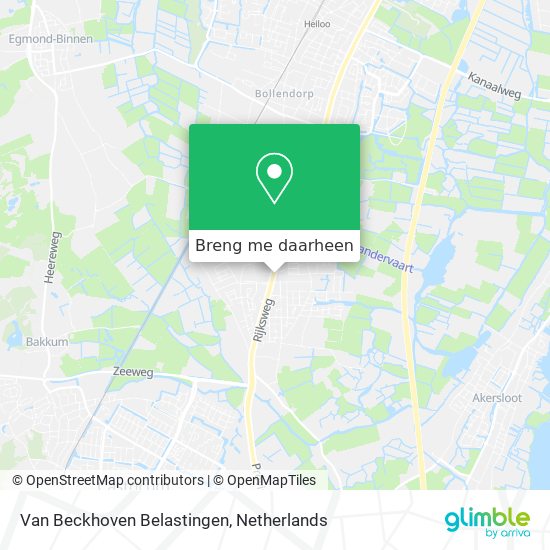 Van Beckhoven Belastingen kaart