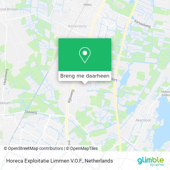 Horeca Exploitatie Limmen V.O.F. kaart