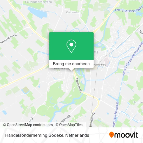 Handelsonderneming Godeke kaart