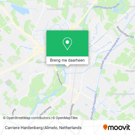 Carriere Hardenberg/Almelo kaart