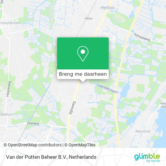 Van der Putten Beheer B.V. kaart