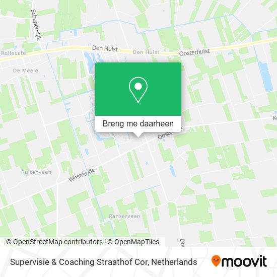 Supervisie & Coaching Straathof Cor kaart