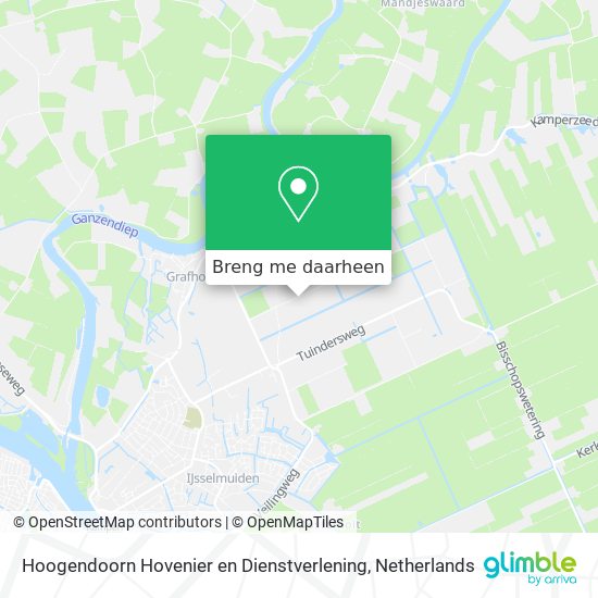 Hoogendoorn Hovenier en Dienstverlening kaart