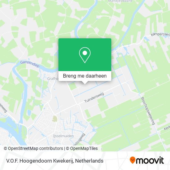 V.O.F. Hoogendoorn Kwekerij kaart