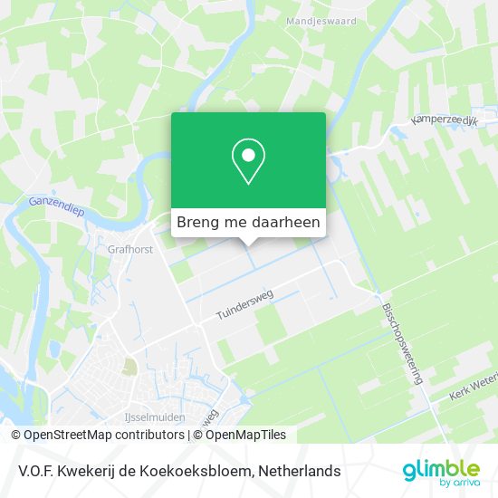 V.O.F. Kwekerij de Koekoeksbloem kaart