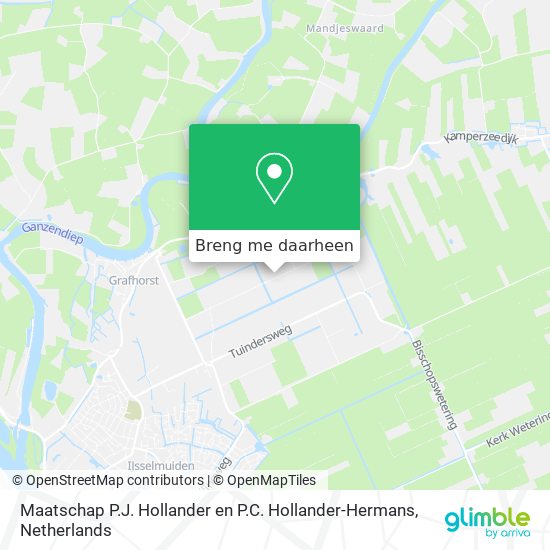 Maatschap P.J. Hollander en P.C. Hollander-Hermans kaart