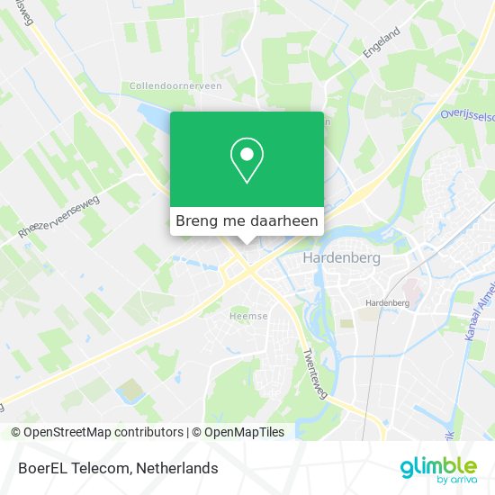 BoerEL Telecom kaart