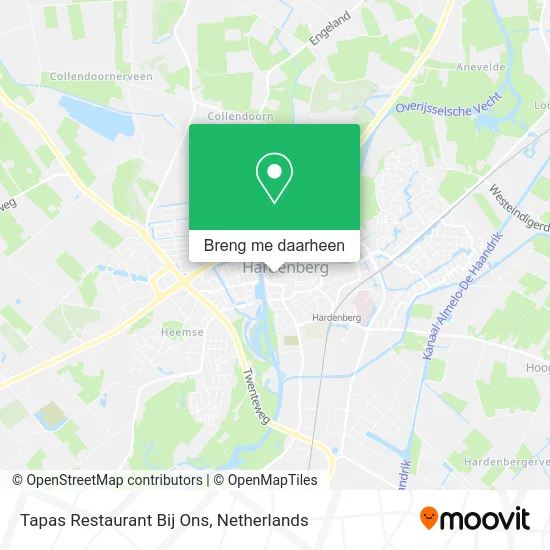 Tapas Restaurant Bij Ons kaart