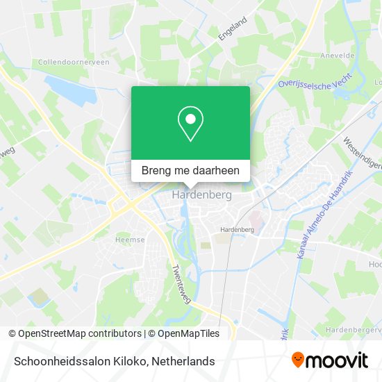 Schoonheidssalon Kiloko kaart