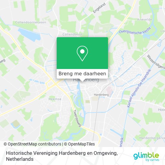 Historische Vereniging Hardenberg en Omgeving kaart