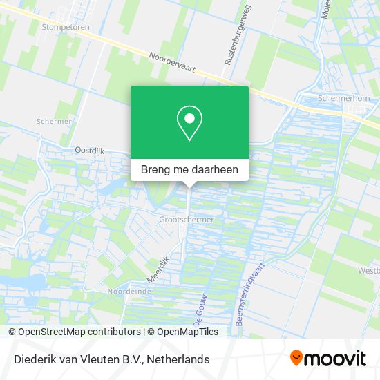 Diederik van Vleuten B.V. kaart
