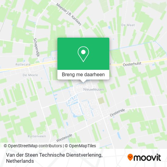 Van der Steen Technische Dienstverlening kaart