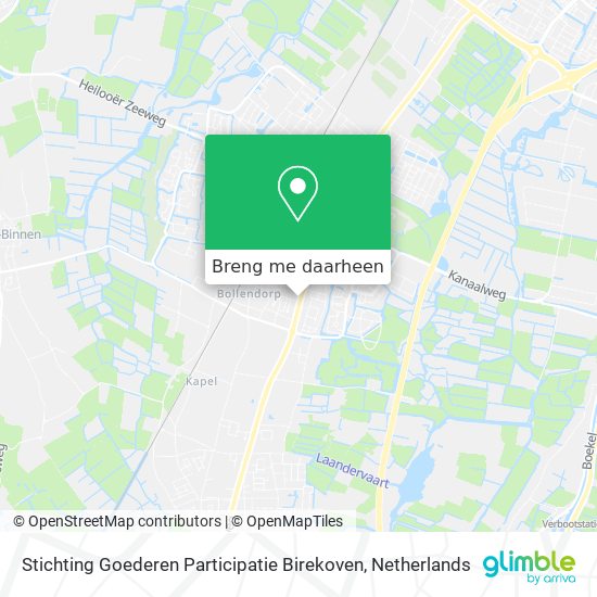 Stichting Goederen Participatie Birekoven kaart