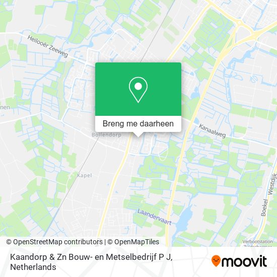 Kaandorp & Zn Bouw- en Metselbedrijf P J kaart