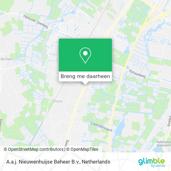 A.a.j. Nieuwenhuijse Beheer B.v. kaart