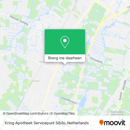 Kring-Apotheek Servicepunt Sibilo kaart