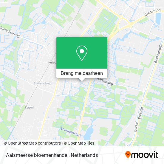 Aalsmeerse bloemenhandel kaart
