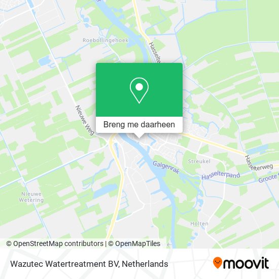 Wazutec Watertreatment BV kaart