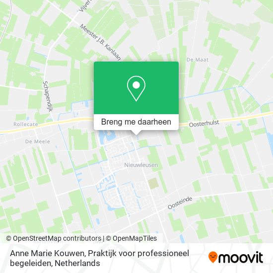 Anne Marie Kouwen, Praktijk voor professioneel begeleiden kaart