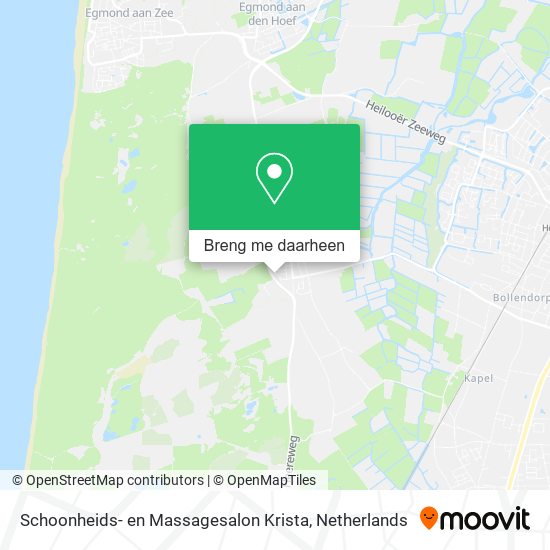 Schoonheids- en Massagesalon Krista kaart